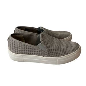 Steve Madden Women's‎ Size 6 Zarayy Slip On Sneaker Gray Perforated Casual Shoe